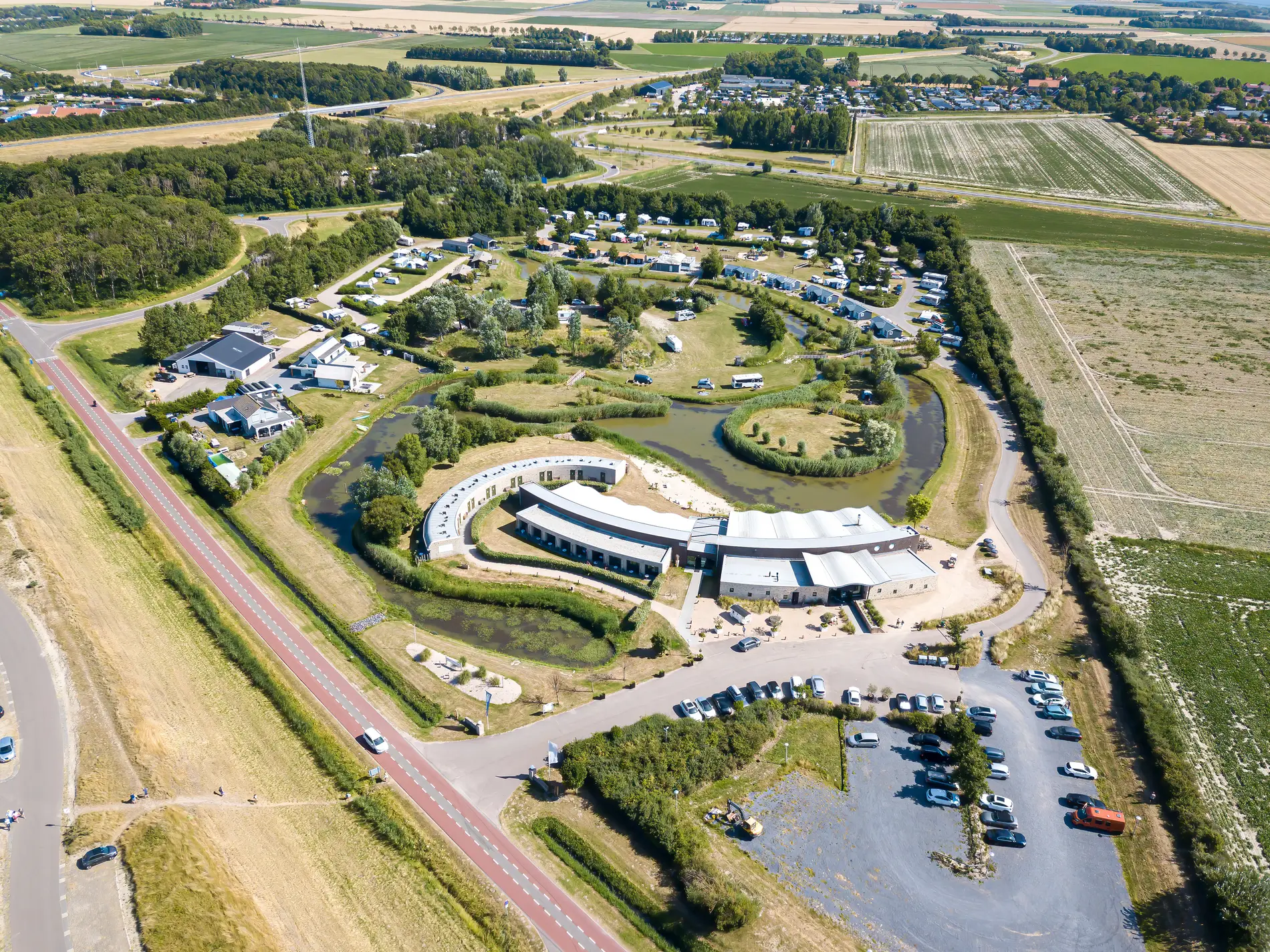 Aerial view of Resort Land & Zee.